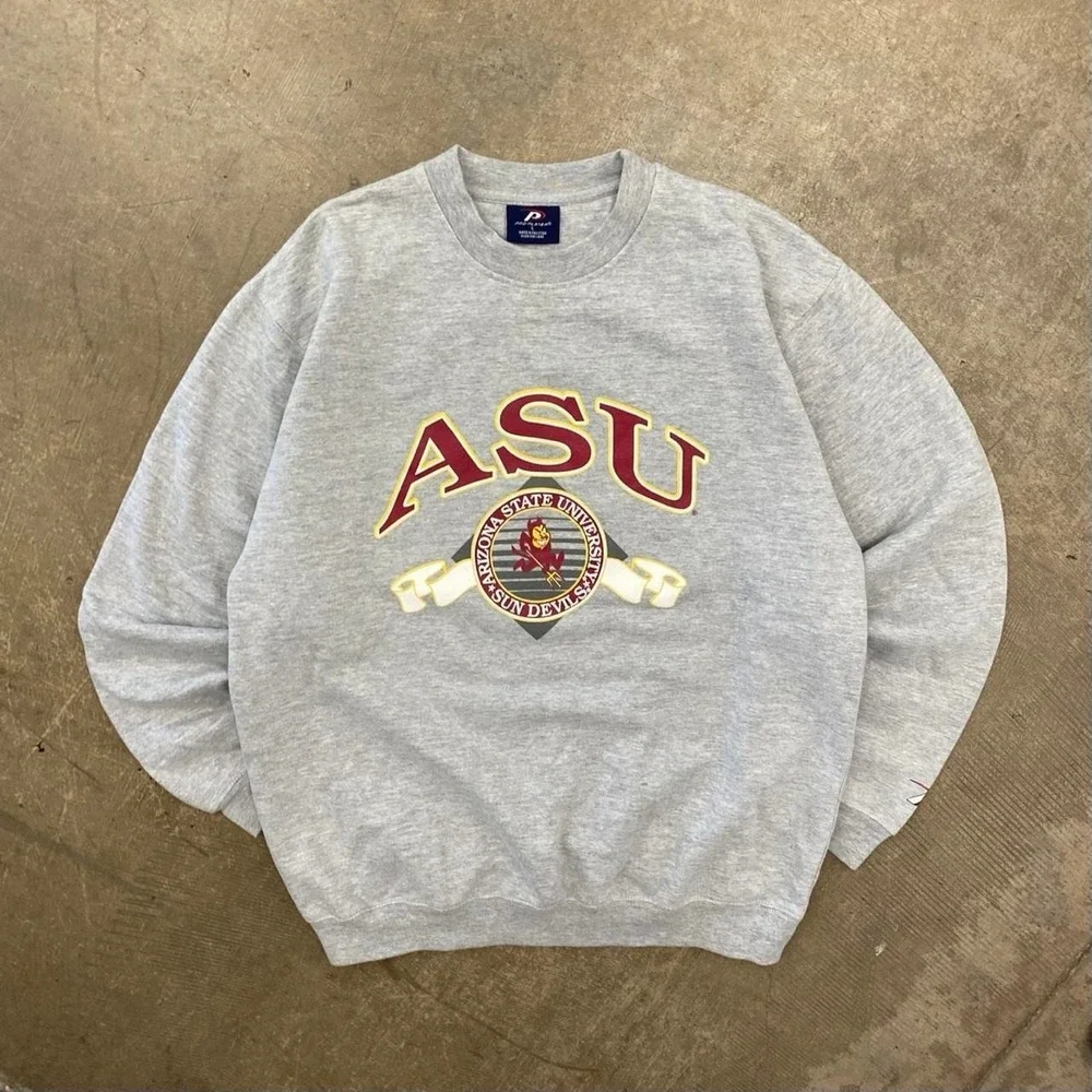Vintage 90s ASU Arizona State University Sun Devils Pro Player Sparky Crewneck L